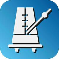 Metronome Vector Glyph Gradient Background Icon For Personal And Commercial Use.