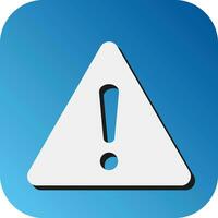 Warning Vector Glyph Gradient Background Icon For Personal And Commercial Use.