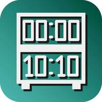 Flip Vector Glyph Gradient Background Icon For Personal And Commercial Use.