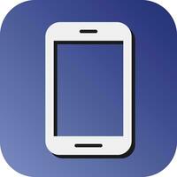 Tablet Vector Glyph Gradient Background Icon For Personal And Commercial Use.