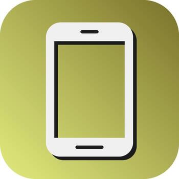 Smartphone Vector Glyph Gradient Background Icon For Personal And Commercial Use.