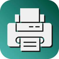 Printer Vector Glyph Gradient Background Icon For Personal And Commercial Use.