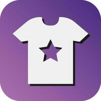 Shirt Design Vector Glyph Gradient Background Icon For Personal And Commercial Use.