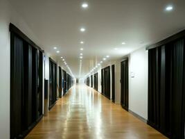 corridor in a modern office building AI Generative photo