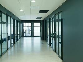 corridor in a modern office building AI Generative photo