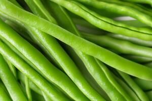 green beans background AI Generative photo