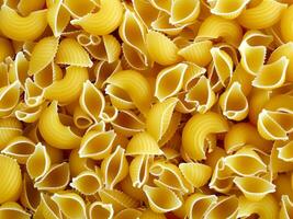 large quantities pasta background AI Generative photo