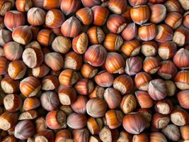 large quantity of nuts as background AI Generative photo