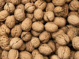 large quantity of nuts as background AI Generative photo