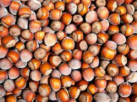 large quantity of nuts as background AI Generative photo
