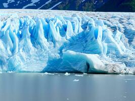 shelf ice from a melting glacier AI Generative photo