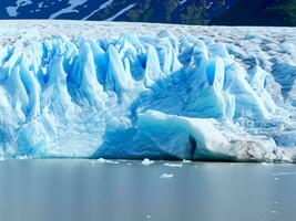 shelf ice from a melting glacier AI Generative photo