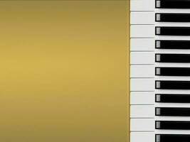 Piano Keyboard background AI Generative photo