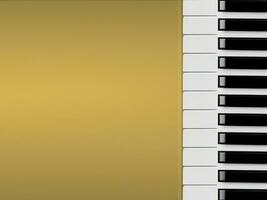 Piano Keyboard background AI Generative photo