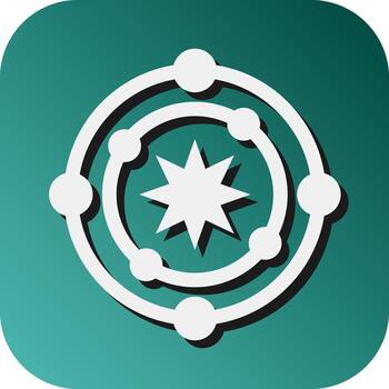 Astrophysics Vector Glyph Gradient Background Icon For Personal And Commercial Use.