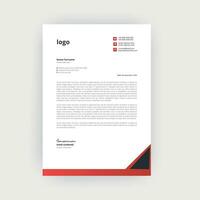 Simple and Creative letterhead template design vector