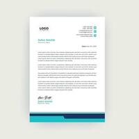 Simple and Creative letterhead template design vector