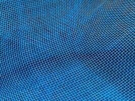 close up of blue fabric texture photo