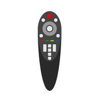 TV remote control device isolated on white background. Television technology channel surfing equipment with buttons icon. Distance media keyboard communication controller technology. Vector. vector