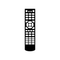 TV remote control icon device isolated on white background. Television technology channel surfing equipment with buttons. Distance media keyboard communication controller technology. Vector. vector