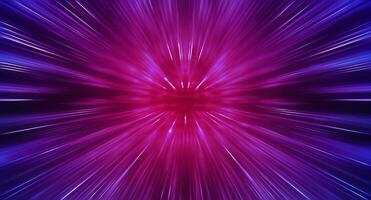 Abstract high speed tunnel effect. Futuristic dynamic motion technology. photo