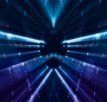 Abstract connecting dots and lines. Big data visualization technology background. photo