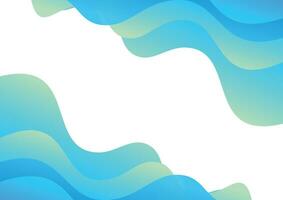 abstract blue wave gradient style background vector