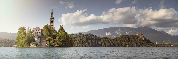 Sanctuary of the Assumption of the Virgin Mary in SloveniaLake Bled photo