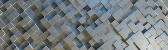 Abstract grey colored cube background photo