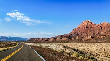 Highway in the desert of Arizona photo