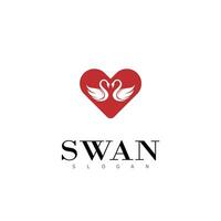 swan logo anime design symbol beauty business natural vector