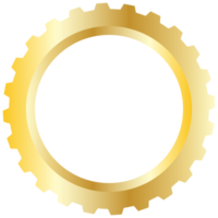 gold cog transparent background png