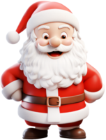 3d personaggio Santa Claus di allegro Natale png