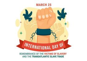 International Day of Remembrance of the Victims of Slavery and the Transatlantic Slave Vector Design Illustration to Against Trafficking in Persons