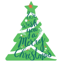 nosotros deseo usted un alegre Navidad árbol png