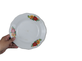 hand holding ceramic plate png