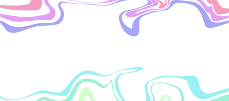 astratto colorato liquido psichedelico bandiera telaio trasparente sfondo png