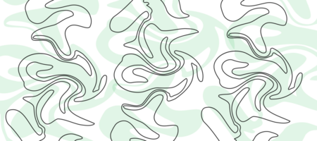 abstrakt Grün Wasser Flüssigkeit mit schwarz Linien transparent Hintergrund png