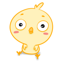 Confused little chick png