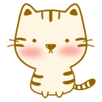 Cute kitten clipart png