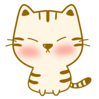 Cute angry kitten clipart png