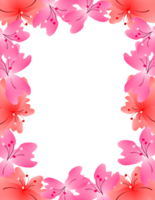 Flower frame clipart.Flowers Border Illustartion.Beautiful Cute Floral Background png