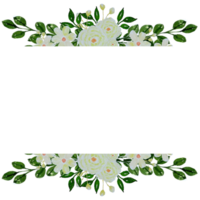 inbjudan ram med vattenfärg blommig ram clipart.botanical vår blomma illustration hand målad gräns png