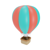 Hot Air Balloon 3D Icon Travel and Holidays png