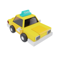 taxi 3d icoon reizen en vakantie png