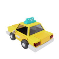 Táxi 3d ícone viagem e feriados png
