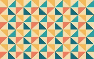Geometric triangle retro seamless pattern background wallpaper vector