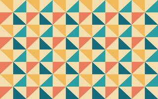 Geometric triangle retro seamless pattern background wallpaper vector