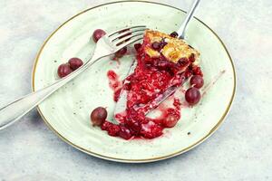 Fresh berry tart. photo