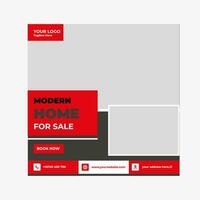 Vector home sale banner template